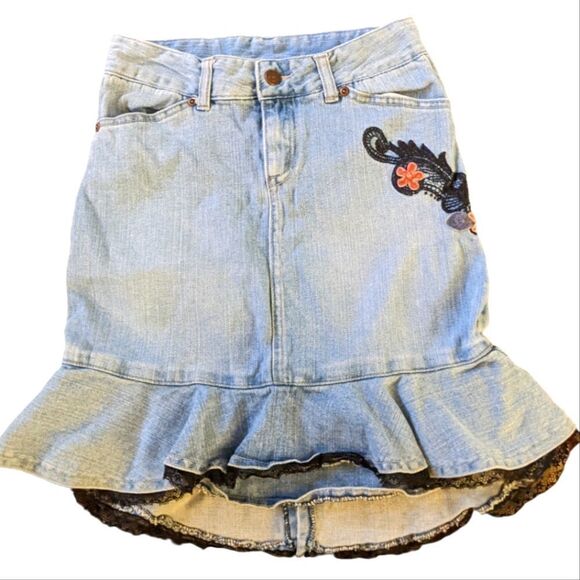 ‎Mary Kate and Ashley Retro denim skirt size 12 - Picture 1 of 6
